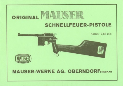 Ordinea de dezasamblare a armei Mauser k-96