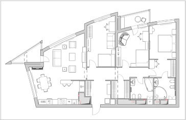 Dezvoltarea designului proiectului unui apartament, un studio de design interior în Moscova