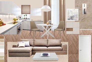 Dezvoltarea designului proiectului unui apartament, un studio de design interior în Moscova