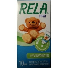 Rela drops рела дропси лактобактерії, вітаміни з Фінляндії