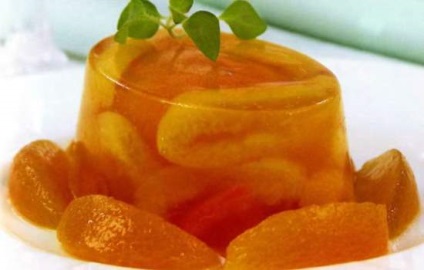 Recept Jelly sárgabarack, titkok komponensektől és hozzáadott (étrend) Recept Jelly sárgabarack, titkok komponensektől és hozzáadott