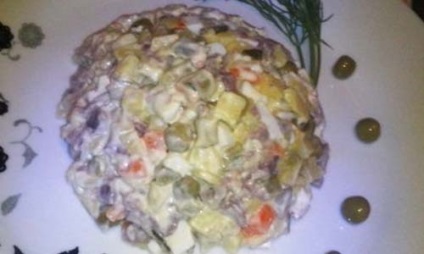 Salata cu ficat - gluten, gătiți delicios