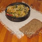 Saláta „krizantém” recept egy fotó