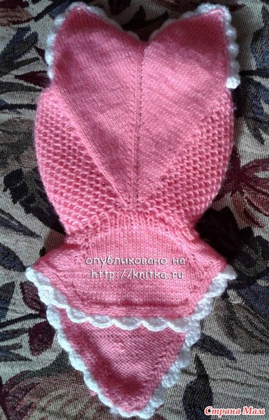 Chapka-chanterelle - tricotat pentru copii - țara mamei