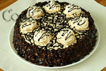 Шоколадний торт з безе - покроковий рецепт з фото, випічка