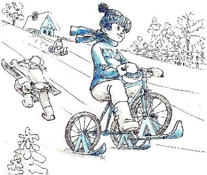 Om de zăpadă din bicicletă cu mâinile sale - 10 ianuarie 2015 - blog - jucării și artizanat cu mâinile sale