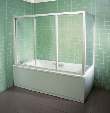 Скляні штори для ванної
