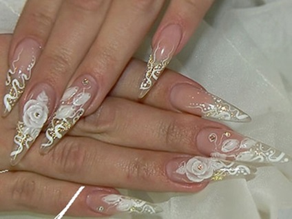 Designul unghiilor de nunta in 2017