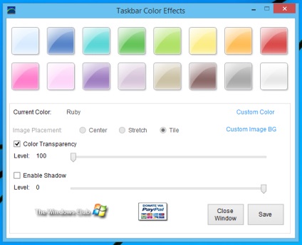 Taskbar color effects 2