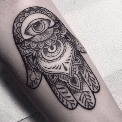 Tattoo hamsa valoare de tatuaj, fotografie, schițe