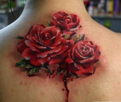 rózsa tetoválás