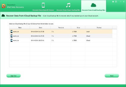 Tenorshare ipod ghid de recuperare de date - cum să restaureze și de rezervă