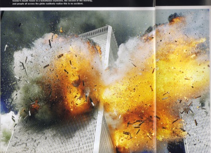 Terrortámadás szeptember 11, 2001 ikertornyok bontott termonukleáris robbanás