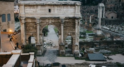 Arcuri triumfale în Titus, Constantin, Septimius de Nord