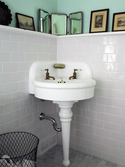 Кутові раковини для ванної різновиди і способи установки умивальників своїми руками