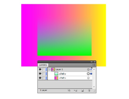 Lecke illusztrátor - hogyan lehet kombinálni több színátmenetek Adobe Illustrator - rboom