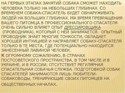 Урок по темі собаки-рятувальники - презентація до уроку навколишній світ