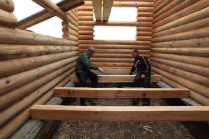 Пристрій дерев'яних підлог в дерев'яному зрубі