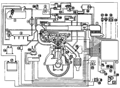 Dispozitivul și componentele motorului pe benzină Ford Mondeo