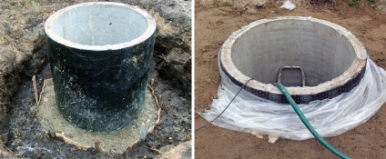 Пристрій колодязя з бетонних кілець - дренаж, каналізація, водопровід