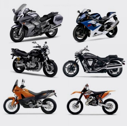 Tipuri de motociclete - totul despre moto