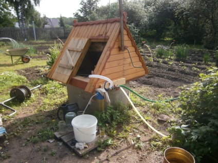 Víz a dacha video-telepítési utasításokat a kezüket, különösen tárolóedények, tartályok, tároló,