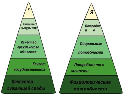 Волков зрозуміти і скласти піраміду якості життя