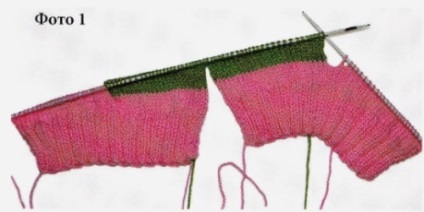 Tricotat șosete cu o cusătură pe două spite, toate-tricotat