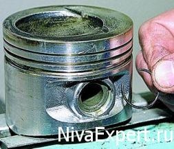 Înlocuirea inelelor de piston din vase 21214, reparații pe teren