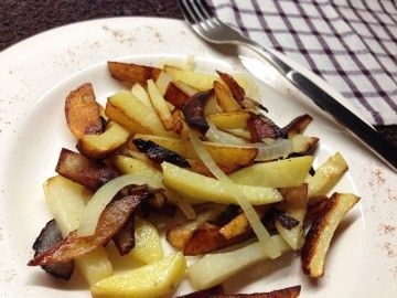 Cartofii prăjiți într-o tigaie cu ceapă, hozoboz - știm despre toate produsele alimentare