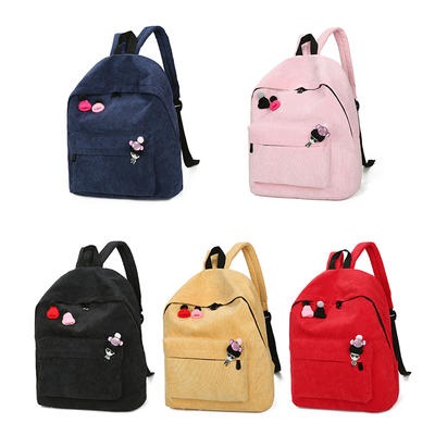Жінки сумка кіт вуха полотно милі сумки шкільні рюкзаки (сірий)