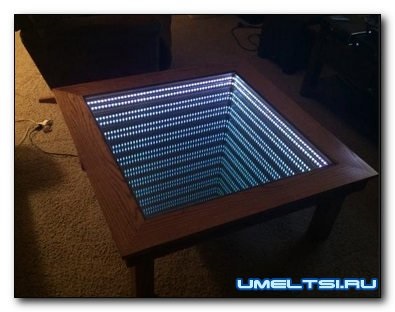 Mese de cafea cu iluminare cu LED-uri - realizate cu mâinile proprii - DIY