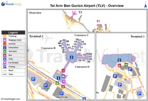 Аеропорт тель-Авіва як дістатися, інформація для туристів