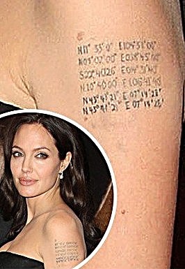 Angelina Jolie, o potecă în viața ei sub formă de tatuaje