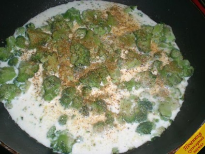 Broccoli în sos cremos (rețetă pas cu pas cu fotografie)