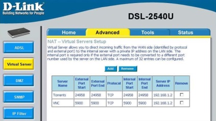 Mi az a virtuális szerver a modem D-LINK DSL 25xx »informatív blog