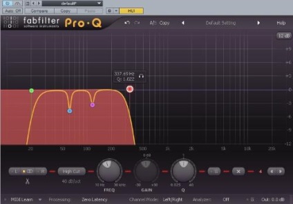 Kiegyenlítési és a basszus dob (drum) EQ és lábdob