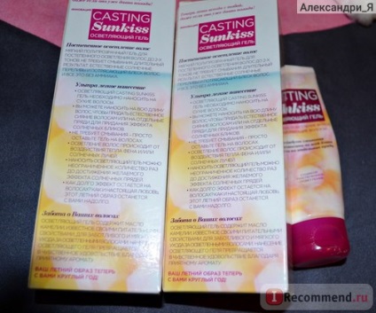 Gel-păr de culoare l oreal casting sunkiss (gel de clarificare fără amoniac) - 