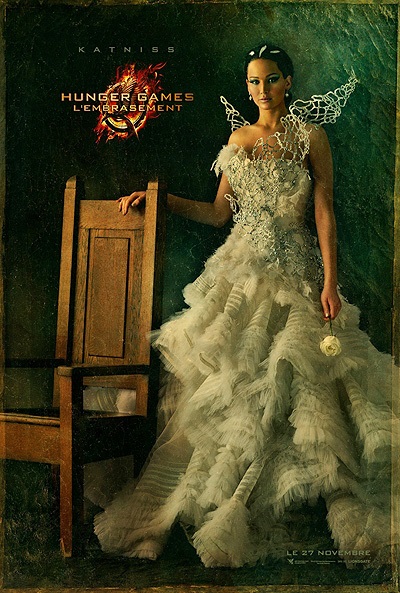 Hunger Games és a tükröződéseket láng esküvői ruha Katniss Everdeen, pletyka