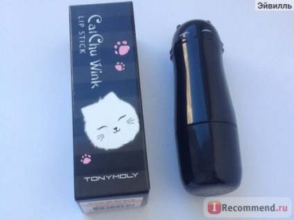 Губна помада tony moly cat chu wink lip stick - «няшная упаковка і посереднє зміст -