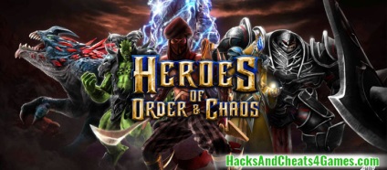 Heroes of order - káosz hack (cheat) a pénz rúna (kristály) android ios