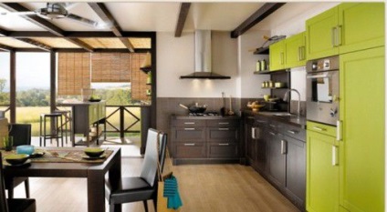 Bucătărie idei interior bucătărie verde de la verde smarald verde la malachit - târg de maeștri