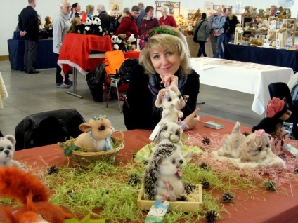 Állatok a művészet nemezelési száraz Tatiana Barakova