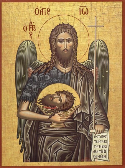Ikon Keresztelő Szent János, a szent