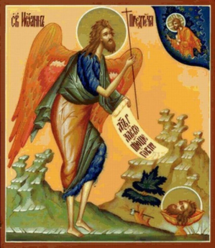 Ікона святої Іоанн предтеча, святі