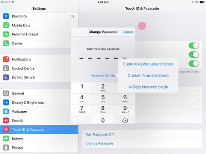 Cum de a schimba codul de parolă iphone sau ipad de la șase cifre la patru cifre în ios 9, iphonegeeks
