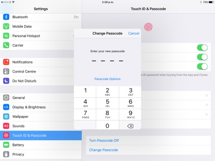 Cum de a schimba codul de parolă iphone sau ipad de la șase cifre la patru cifre în ios 9, iphonegeeks