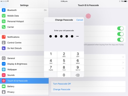 Hogyan változtassuk iPhone vagy iPad jelszót hatról négy számjegy vissza ios 9. iphonegeeks
