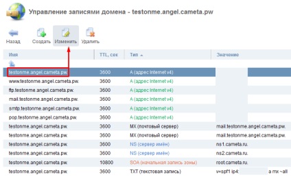 Cum de a schimba înregistrările în domenii DNS, IP, jeto