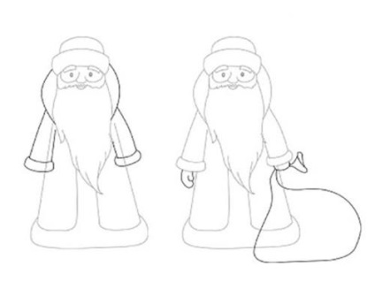 Cum de a desena Moș Crăciun și Snow Maiden ca un pas-cu-pas trage un frumos Moș Crăciun și Snow Maiden